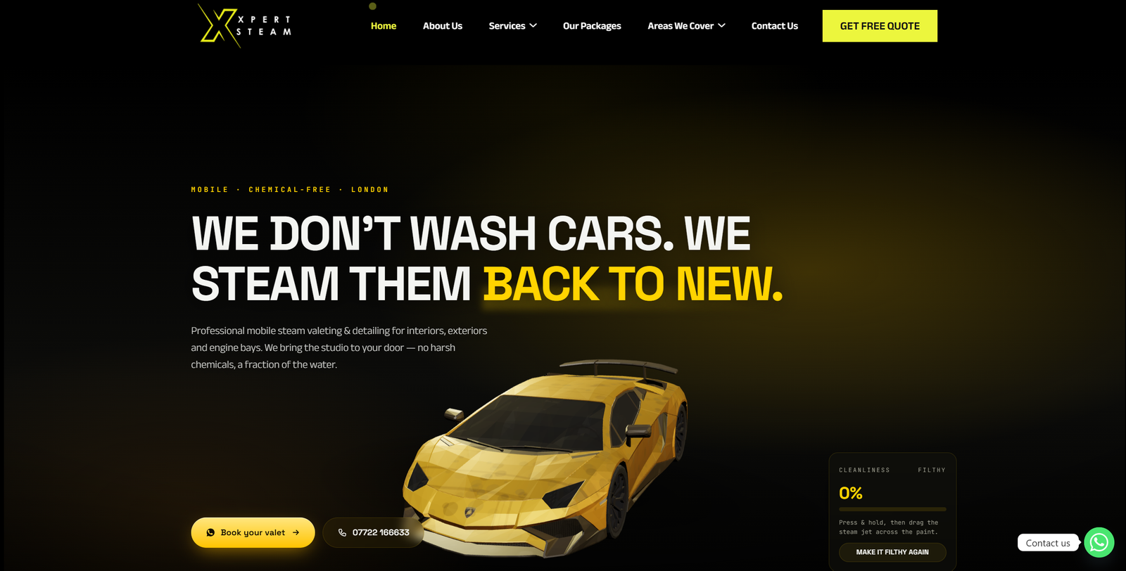 Xpert Steam website screenshot